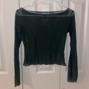 Ballet Rosa green mesh top